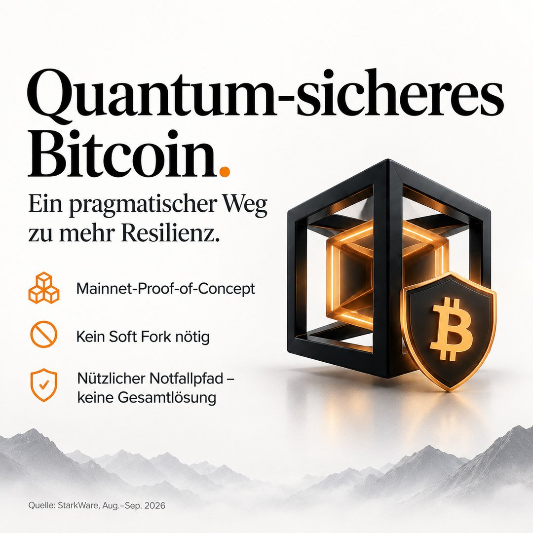 Quantum-sicheres Bitcoin — Freedom Vault editorial graphic